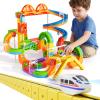 KlickRail Upgraded City Building Learning Electric Train Track Set for Kids view 2