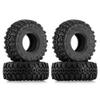 1 0 Inch Soft Rubber Wheel Tires 56x22mm Rock Terrain 4 Pack SCX24 AX24 T1005 view 2