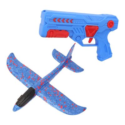 Airplane Launcher Toy, Quick Setup Design, Red/Blue, Foam Airplane Launcher Toy, Glider Plane Flying Toys, Long Flght Distance Airplanes Toys, Encourages Outdoor Active Play, for Kids