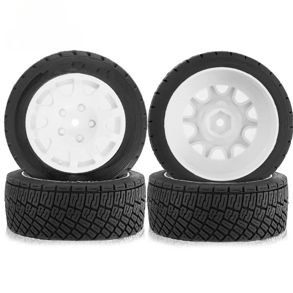 RC Automobiles Parts For 1/10 Tires 4PCS 78x30mm 12mm Adapter RC Model For Rally CRC Car Upgrade Parts Modified Replacement Accessories
