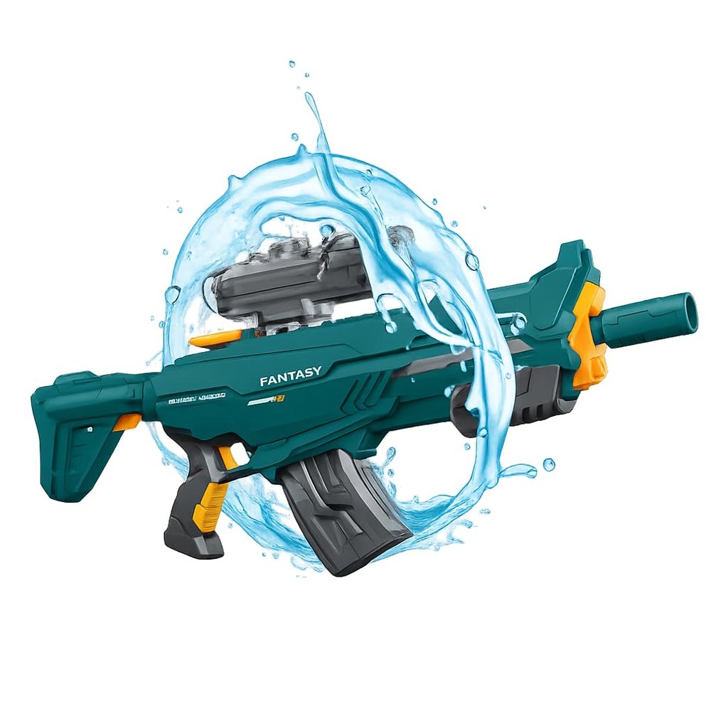 2310B Electric Water Gun for Kids 6+ and Adults, 2-in-1 Automatic Water Blaster with Manual Mode, eWater Bottle Adapter, Long Range Rechargeable Squirt Gun for Pool Beach Outdoor Summer Play