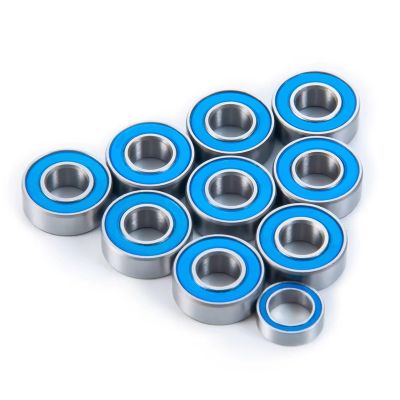 Rc Bearing Toys Parts for Tamiya Grasshopper for Hornet Midnight Pumpkin Lunch Box for Unimog 406 10PCS Rubber Sealed Bearing Set Wheelie Parts