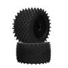 155mm Rubber Tire with 82mm Hub Wheel, RC Car Tire for 1/8 Truck, Wide Traction RC Wheel Tire with Nylon Hub and Plastic Rim for Hsp Kyosho Hobao view 1