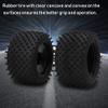 155mm Rubber Tire with 82mm Hub Wheel, RC Car Tire for 1/8 Truck, Wide Traction RC Wheel Tire with Nylon Hub and Plastic Rim for Hsp Kyosho Hobao view 3