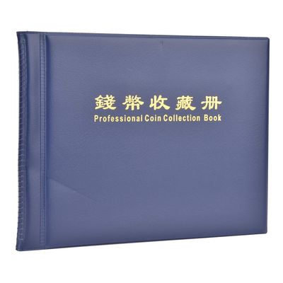 Adfaga Professional Collection Album 10 Page Plug in Type Holds 240 Up to 29mm for Numismatists Available in Red Blue (Blue)