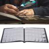 Adfaga Professional Collection Album 10 Page Plug in Type Holds 240 Up to 29mm for Numismatists Available in Red Blue (Blue) view 2