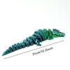 3D Printed Crocodile,Movable Mouth,Flexible Joint Animal lacertid Figurines, Home Office Decor,Articulated Fidget Toy for Adults Teens Surprise Festival Gifts (GBL) view 3