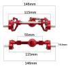 RC Car Axle Compatible With MN For D90 D91 D99 D99S MN98 MN90 1/12 RC Car Upgrades Parts CNC Metal Front And Rear Portal Axle Upgrade Parts view 2