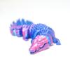 3D Printed Crocodile,Movable Mouth,Flexible Joint Animal lacertid Figurines, Home Office Decor,Articulated Fidget Toy for Adults Teens Surprise Festival Gifts (RB) view 3