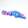 3D Printed Crocodile,Movable Mouth,Flexible Joint Animal lacertid Figurines, Home Office Decor,Articulated Fidget Toy for Adults Teens Surprise Festival Gifts (RB) view 4