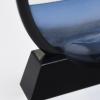 TTOBHF 3D Moving Sand Art Decor, Calming Hourglass Liquid Motion, Deep Sea Sandscape, Sand Art Picture for Living Room Office, Desk Ornament for Adults(Black,7in,White Frame) view 3