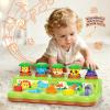 INTMEDIC Pop Up Toy for Toddlers for 12-18 Months, Pop Up Animal Toy with Toy Hammer, Follow the Light Interactive Learning Toy, Cause and Effect Toy, Fine Motor Skills Montessori Toy view 2