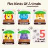 INTMEDIC Pop Up Toy for Toddlers for 12-18 Months, Pop Up Animal Toy with Toy Hammer, Follow the Light Interactive Learning Toy, Cause and Effect Toy, Fine Motor Skills Montessori Toy view 3
