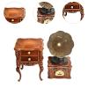 Yunmeryker Miniature Gramophone 1:12 Scale with Cabinet Retro for Micro Landscape Decor view 3