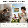 Kids Learning Camera for Ages 3-10, 5-Language Learning Toy, Snap & Learn Recognition, Parent App Control, 4G LTE & Wi-Fi, 5 Learning Guides, 32GB, Back to School Gifts, Green view 4