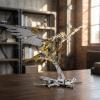 3D Metal Puzzle for Adults-Falcon Puzzle Building Set3D Metal Model Kit, Challenging Assembly Model, Brain Teaser Challenge - High-end Gifts for Men (Golden) view 4