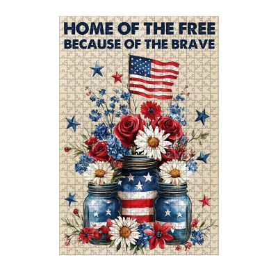 1000 Piece 250th Anniversary Freedom Eagle Wooden Puzzles USA 1776-2026 for Adults Beautiful Wooden Puzzle for Kids Family Game 29.5x19.7 Inch
