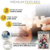 1000 Piece 250th Anniversary Freedom Eagle Wooden Puzzles USA 1776-2026 for Adults Beautiful Wooden Puzzle for Kids Family Game 29.5x19.7 Inch view 4