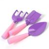 Obotsnoi Gardening Tool Set with Square Shovel Pointed Shovel and Rakes for Outdoor Sand Play and Beach Activity Childrens Gardening Supplies view 2