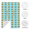 Beef Burger Blue Print Baby Car Seat Covers, Breathable Nursing Cover Breastfeeding Cover, Cute Stroller Covers, Multi-use Infant Carseat Canopy, Baby Boys Girls Newborn Essentials view 4
