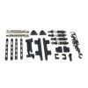 RC Car Accessories for MN82 LC79 1/12 rc Car Upgrade Parts Accessories Shock Absorber Tie Rod Before and After Drive Shaft Set Black view 1