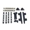 RC Car Accessories for MN82 LC79 1/12 rc Car Upgrade Parts Accessories Shock Absorber Tie Rod Before and After Drive Shaft Set Black view 4