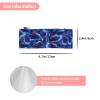 Lyngora Blue White Lightning Print Hair Bows for Baby Girls, Newborn Baby Girl Bows Headbands Toddler Stuff Hair Accessories view 2