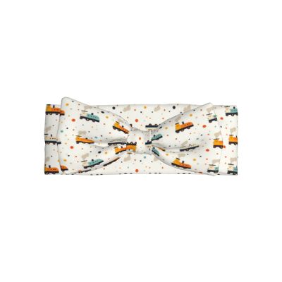 Lyngora Colorful Cartoon Train Print Hair Bows for Baby Girls, Newborn Baby Girl Bows Headbands Toddler Stuff Hair Accessories