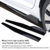 29.3in Universal Car Side Skirt Rocker Splitters, Glossy Black Anti - Scratch Side Spoiler, ABS Aerodynamic Rocker Diffuser with Screws for Most Vehicles view 2