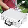 Xgdsnly RC Controller Carry Bag Aluminum Shell Sturdy Case Portable Non Slip Handle Shock Absorption Padding Suitable for Model Aircraft Flying Fi, Silver view 4