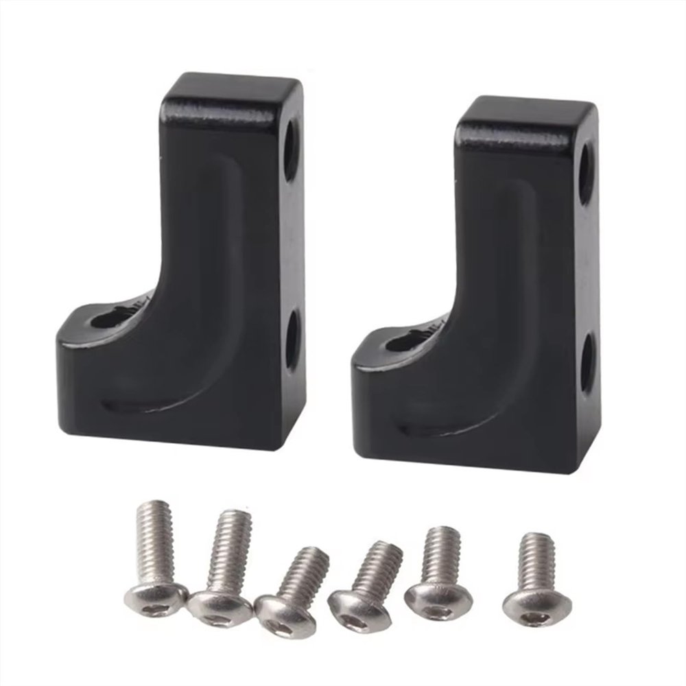 RC Car Accessories for Axial for SCX10 for Wraith RR10 for Capra for SMT10 AX10 1/10 RC Crawler Car Parts Accessories 2Pcs Metal Servo Mount