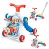 Baby Walker 5 in 1 for Baby Boy, Baby Girl, Push Walkers, Assemble as Scooter/Motorbike/Activity Center/Detachable Panel, Walking Toys for Infants 6-36 Months view 1