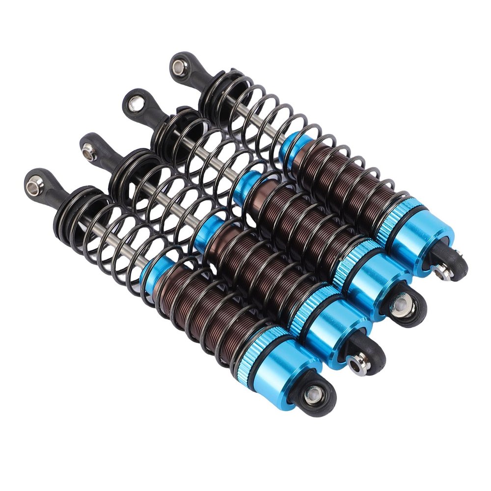 Alomejor RC Oil Filled, Aluminum Alloy 95mm Oil Damper with Fine Pressure Structure for 1/10 Scale RC Model Cars (Blue)