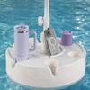 Swimbrella Floating Pool Umbrella provides the perfect shade canopy for the lake, river, beach or the pool! 6 cup holders for your drinks and snacks! Create your own shade oasis with the 7ft diameter sun shade. (OCEAN ECLIPSE) view 4