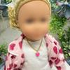 Pink Love Heart Charm Gold Chain Doll Necklace view 4