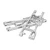 2pcs RC Rear Lower Suspension Arm, Aluminum Alloy Silver Replacement for Corally Kronos 6S 1/8 Remote Control Car, Durable High Strength Swing Arms with Smooth Operation view 2