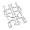 2pcs RC Rear Lower Suspension Arm, Aluminum Alloy Silver Replacement for Corally Kronos 6S 1/8 Remote Control Car, Durable High Strength Swing Arms with Smooth Operation view 4