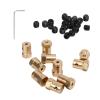10Pcs Motor ible Coup B Hex Coupler ector, RC Car Wheels Tires Shaft Access, 3mm Inner Diameter with Set Ss and Wrench, up for view 4