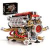 JSINMA V12 Engine Model Kit that Runs, Motorized Mechanical Building Set for Adults with Visible Moving Pistons, Transparent Side Cover, Desk Display Gift for Car Lovers, 620 Pieces view 1