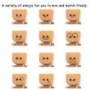 Personalized Shaking Wooden Figure | Custom Text & Pattern, Aromatherapy Groove, Handmade Wood Shaking Head Doll, Wobbly Legs Car Ornament, Desktop Stress Relief Decor Gift view 3