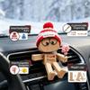Personalized Shaking Wooden Figure | Custom Text & Pattern, Aromatherapy Groove, Handmade Wood Shaking Head Doll, Wobbly Legs Car Ornament, Desktop Stress Relief Decor Gift view 4