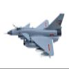 ALHROEUO Miniature Scale 1: 144 for Chinese J10 Fighter Model Alloy Static Finished Aircraft Military Flying Toy Game Kits view 3