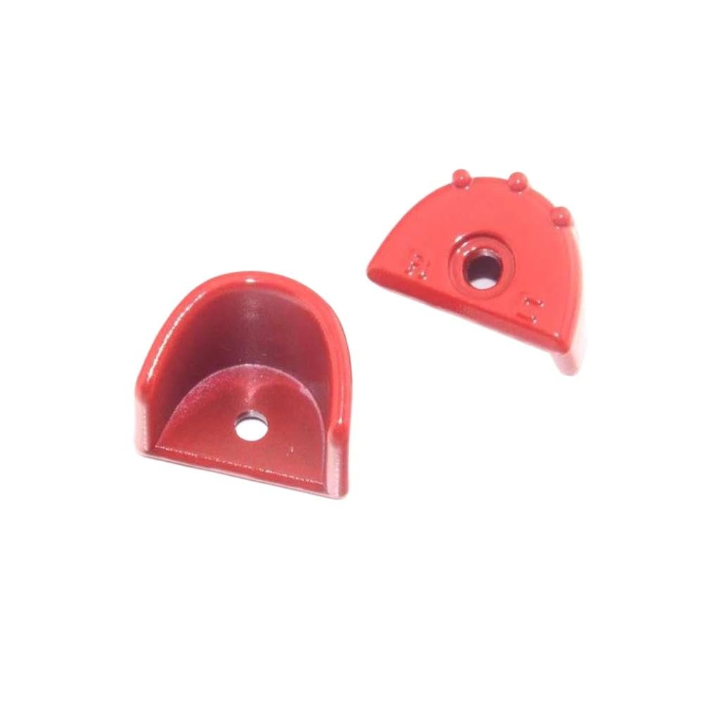 bYkvcFWrz Metal Shock Absorber Skid Cover Compatible with 1/8 1:10 RC Cars Crawler(Red)