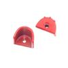 bYkvcFWrz Metal Shock Absorber Skid Cover Compatible with 1/8 1:10 RC Cars Crawler(Red) view 1