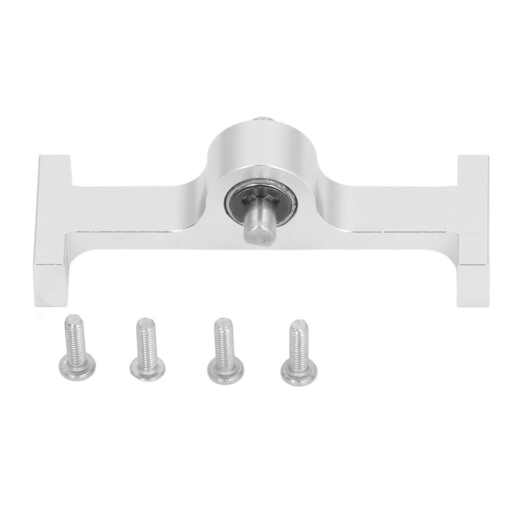 KunEchevyr Aluminum Alloy 70mm Transfer Case for 1/10 RC Crawler, Wireless Gearbox with 5mm Steel D Shaped Shaft, Compact Upgrade Part Compatible with SCX10 III and Gen8 (Silver)