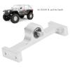 KunEchevyr Aluminum Alloy 70mm Transfer Case for 1/10 RC Crawler, Wireless Gearbox with 5mm Steel D Shaped Shaft, Compact Upgrade Part Compatible with SCX10 III and Gen8 (Silver) view 2