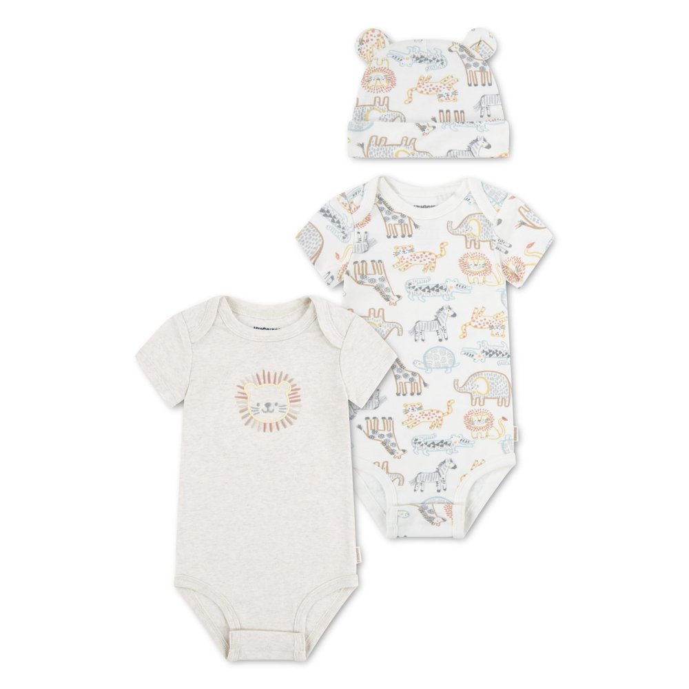 HUGGIES Bodysuit and Hat/Headband 3-Piece Gift Set