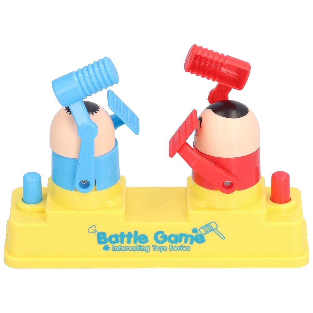 Interactive Sparring Robot Toy Fun Hammer Battle Game for Kids, Plastic Table Game for ParentChild Interaction