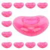 12pcs Heart Shape Reusable Inflatable Drink Holder, Pool Float Cup Holder for Swimming Pool, Inflatable Beverage Float with Stable Design for Summer Water Parties view 3