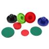 Multicolor Table Hockey Pushers Pucks Set, Replacement Hockey Accessory Kit with Thick Felt Bottom, Includes 4 Pushers and 8 Pucks for Home Game Tables view 2